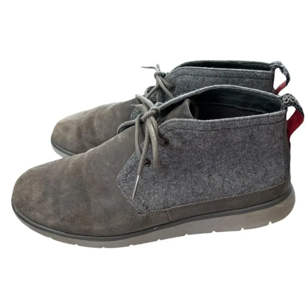 UGG Freamon Men's Gray Suede Wool Chukka Boots 9.5